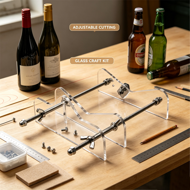 Beer Wine Kit - Yeni Cam Şişe Kesme Aleti, Ayarlanabilir