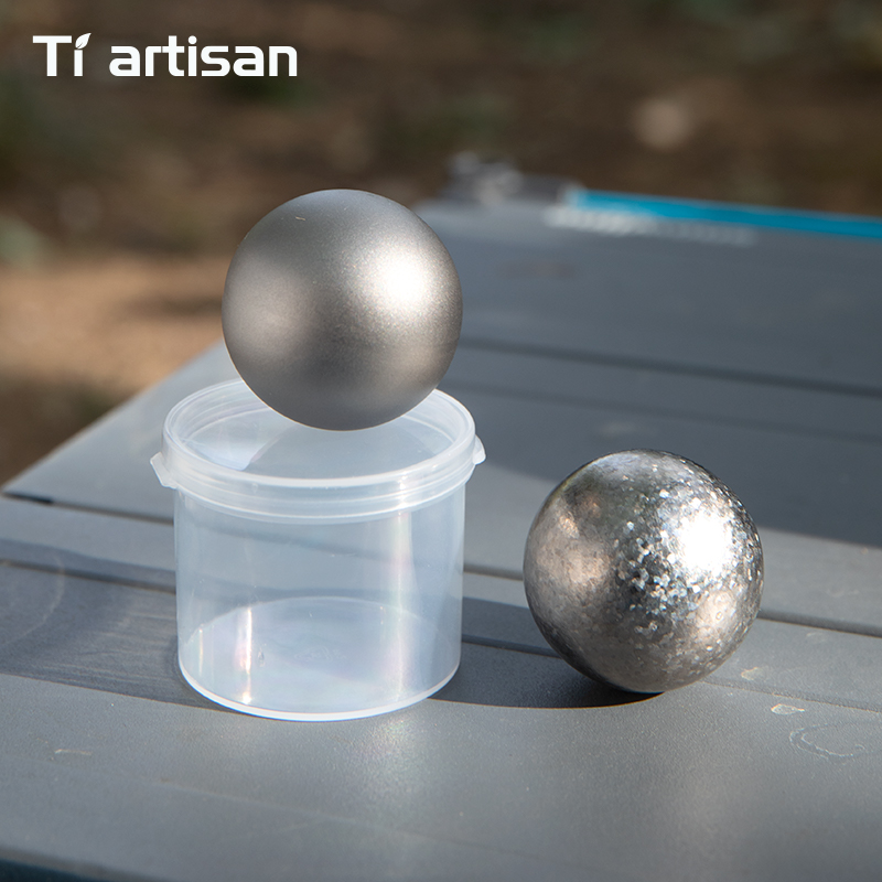 Whiskey Stone Set - Tiartisan 40mm Titanyum Buz Topu Yeniden