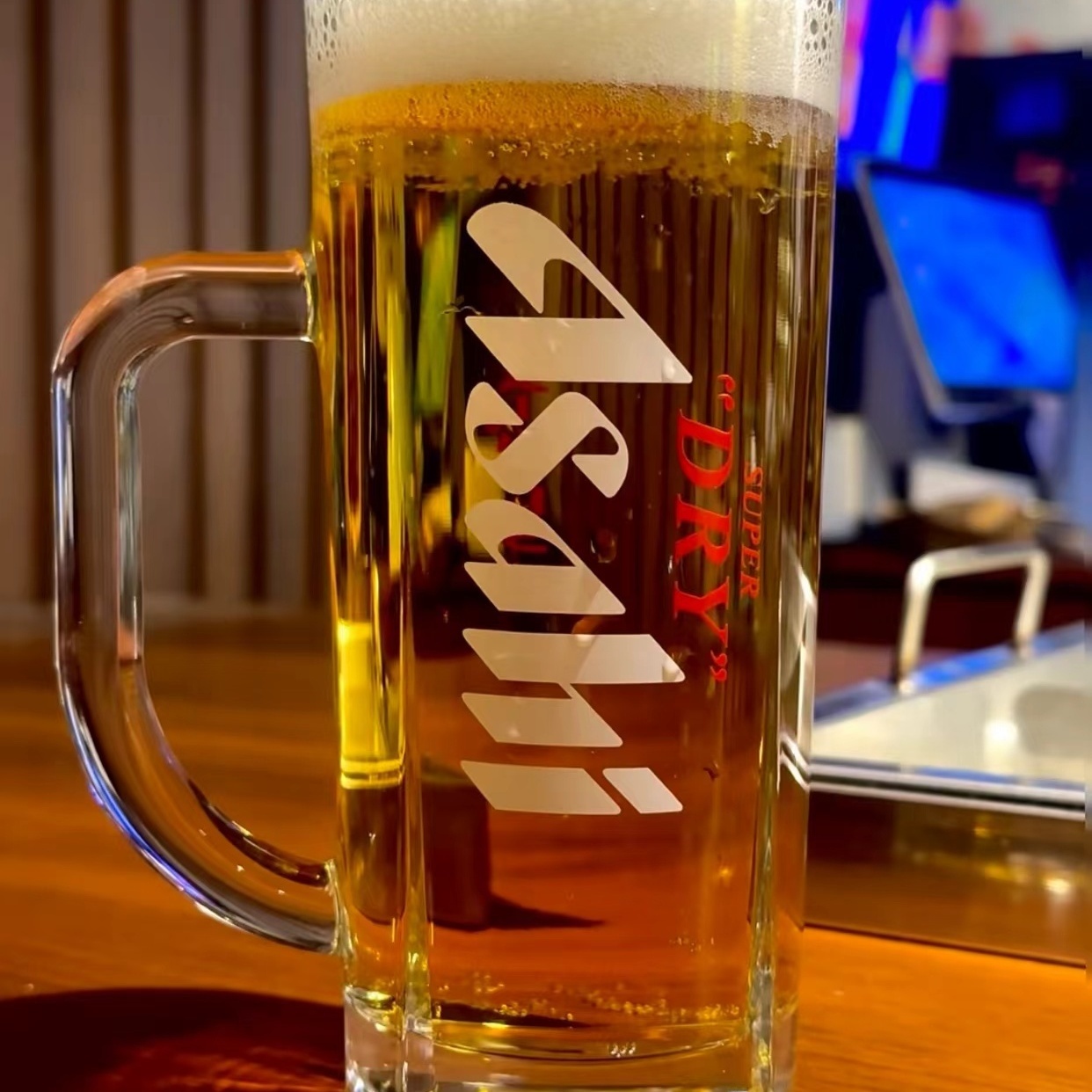 Craft Beer & Wine U- - Asahi Kalınlaştırılmış Saplı Bira Bardağı, Japon