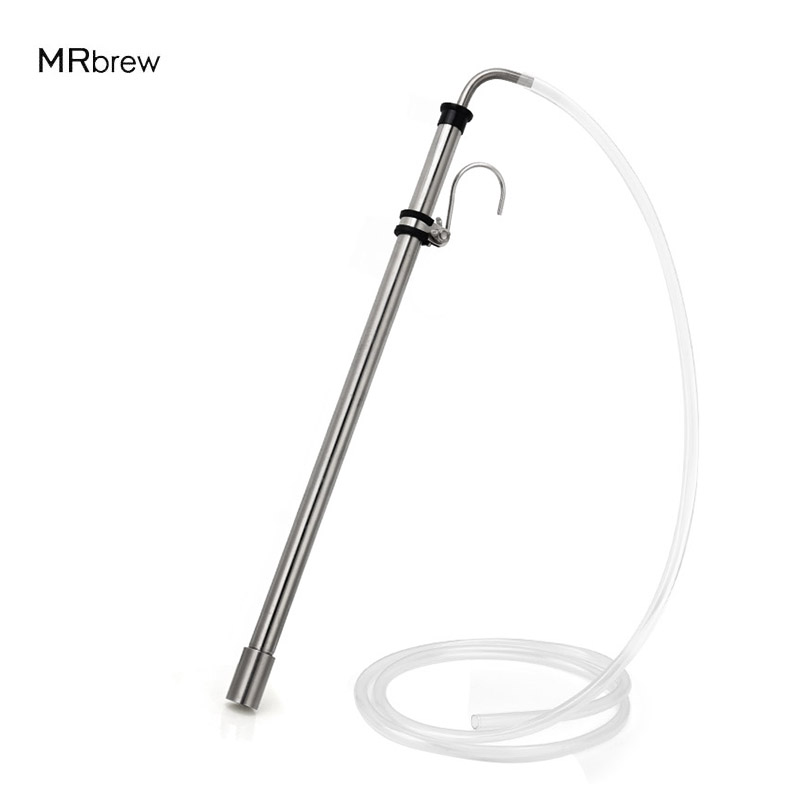 Beer Wine Kit - Paslanmaz çelik bira sifon 1M hortum,