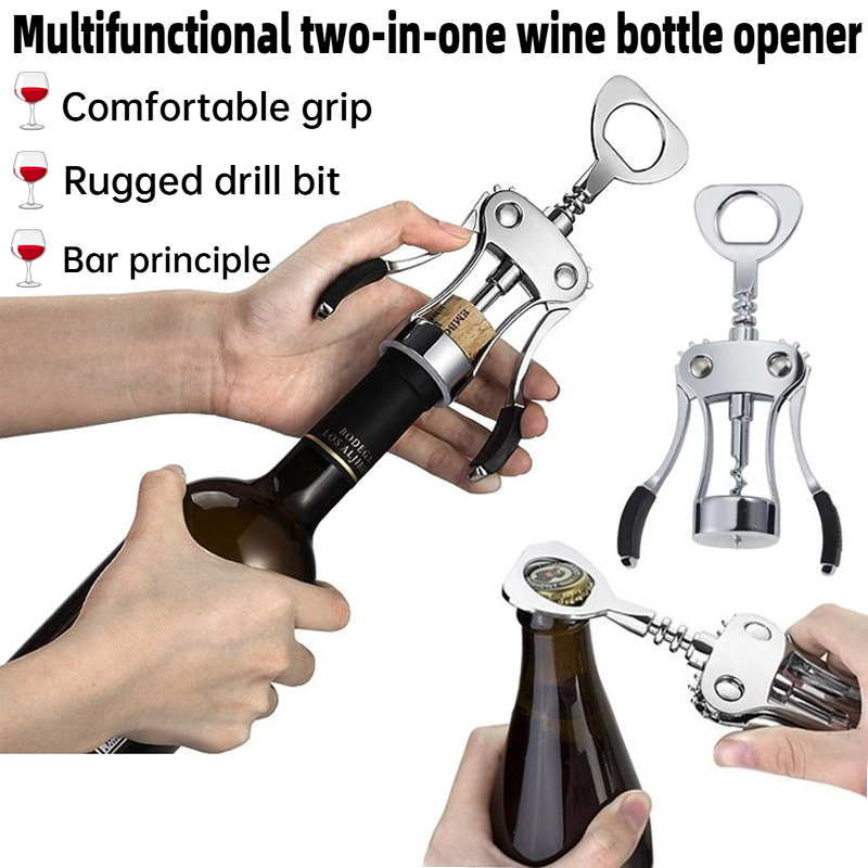 Wine Beer Champagne - Manuel 2'si 1 arada şarap açacağı,
