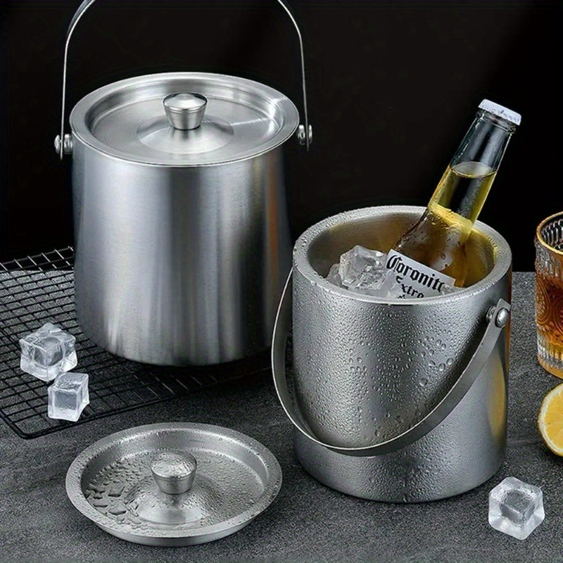Wine Beer Champagne - 1.6L/2L/3L paslanmaz çelik yalıtımlı buz kovası
