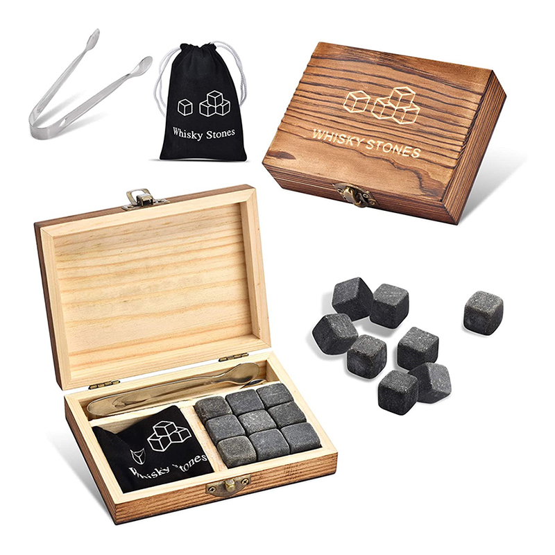 Whiskey Stone Set - 9 Adet Viski Buz Taşları Yeniden