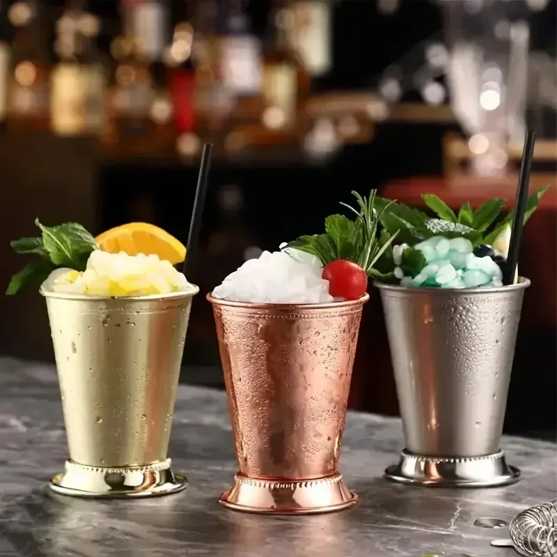 Wine With Beer Mix - Paslanmaz Çelik Mint Julep Kupa Bardağı