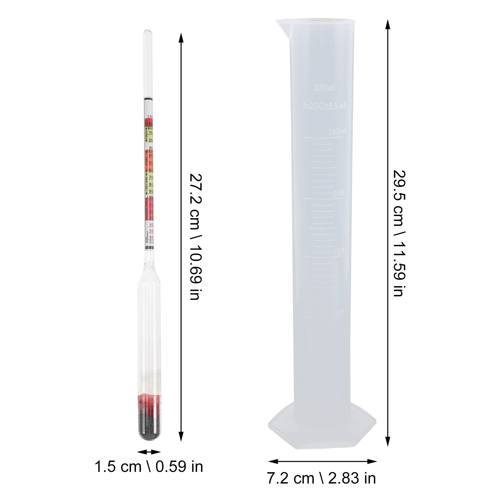 1 Set Hidrometre Kiti Üçlü Ölç - Beer Wine Kit incelemesi ve fiyatı
