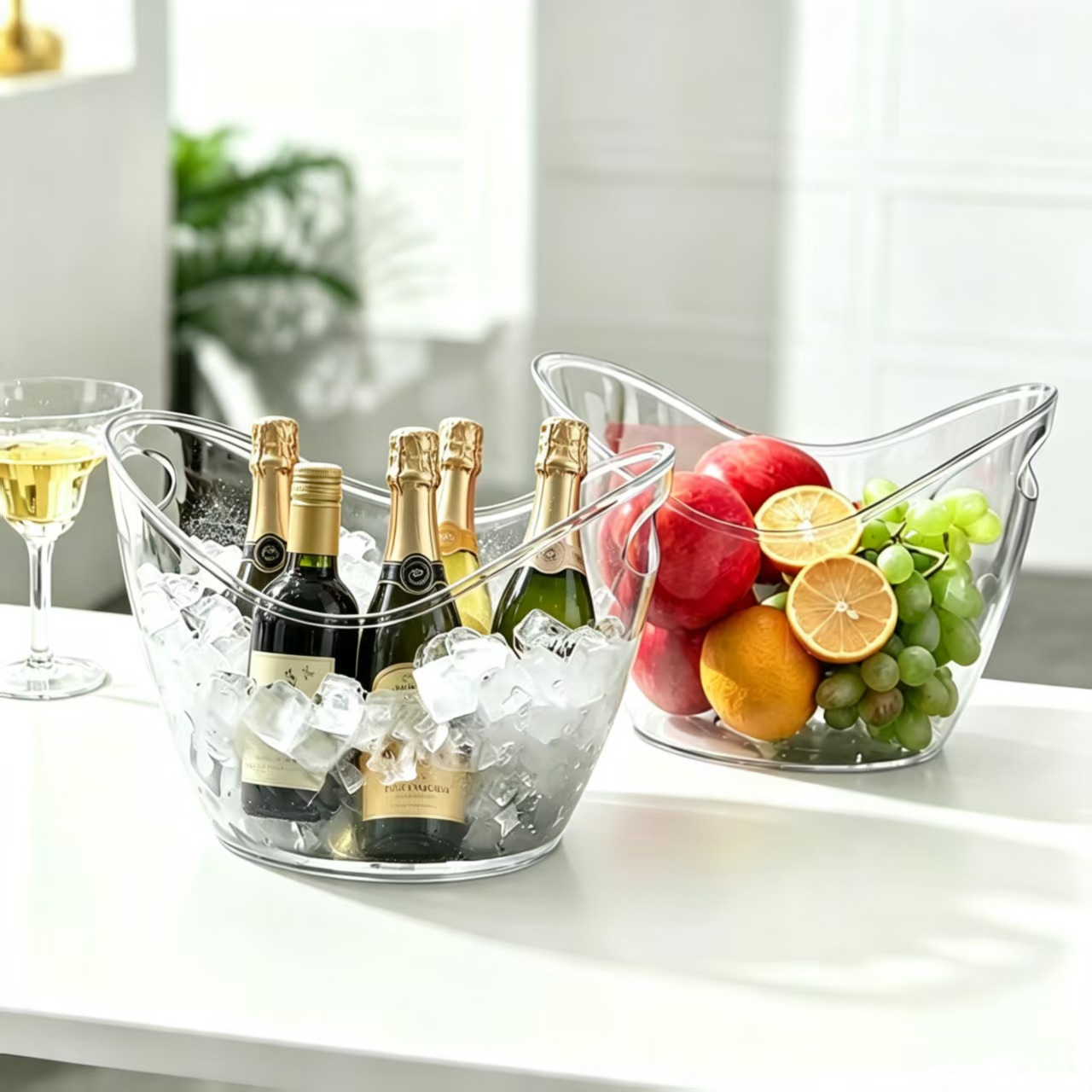 4L Şeffaf Buz Kovası İçecek Ka - Wine Beer Champagne incelemesi ve fiyatı