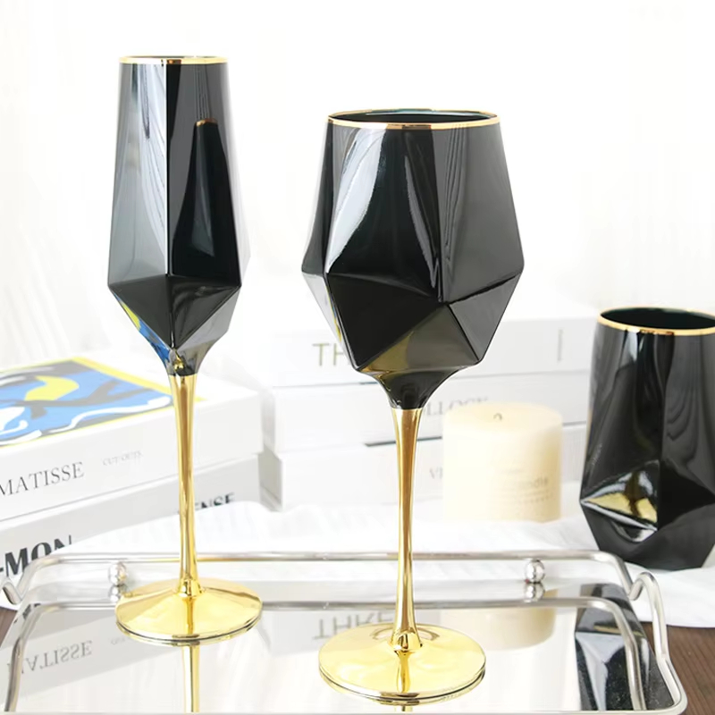 Saf Siyah Kristal Altın Kenar  - Wine Beer Champagne incelemesi ve fiyatı