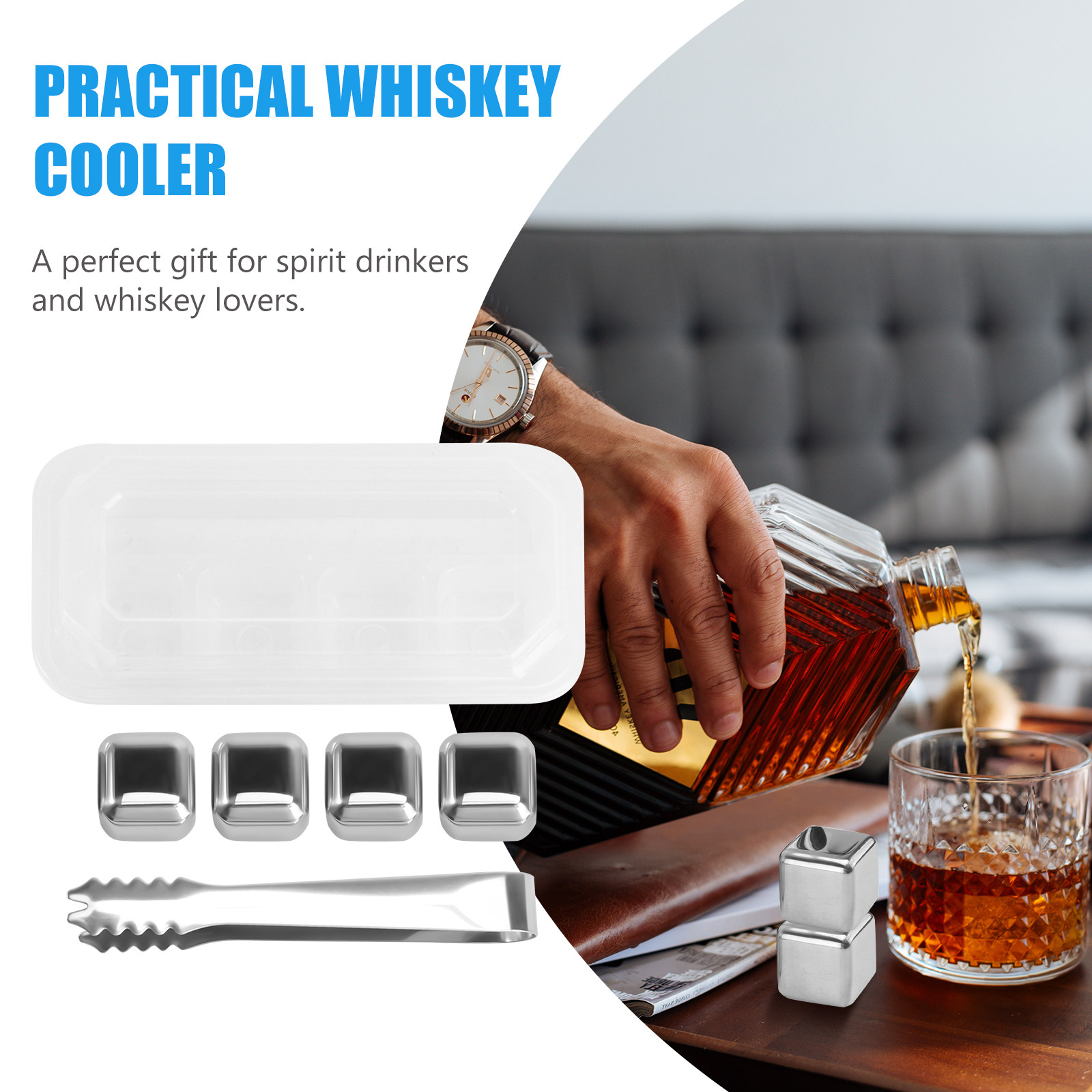 1 Set Premium Paslanmaz Çelik  - Whiskey Stone Set incelemesi ve fiyatı