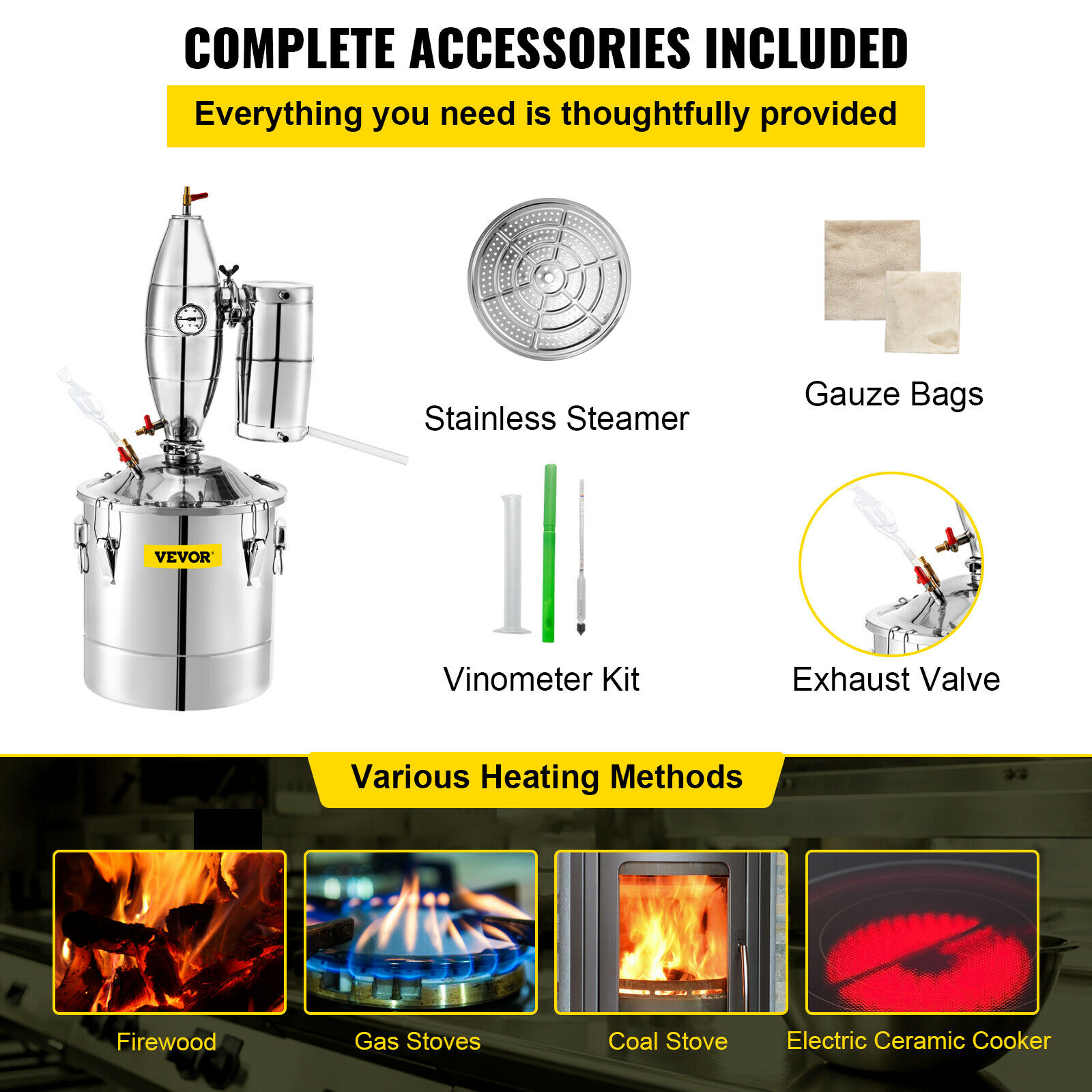 SucceBuy 20L-70L Alkol Damıtma - Beer Wine Kit incelemesi ve fiyatı